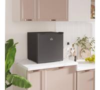 HOMCOM 46L Counter Top Fridge with Chiller Box Mini Fridge - Black - 48W x 44D x 49Hcm