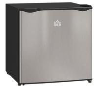 46 Litre Table Top Fridge Mini Fridge with Chiller Box Door HOMCOM Silver One Size