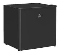 HOMCOM 46 Litre Table Top Fridge Mini Fridge With Chiller Box Reversible Door Black, Black
