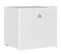 HOMCOM 46L Table Top Mini Fridge with Ice Box, Reversible Door, Cream | Small Fridge with Adjustable Temperature, Legs, for Bedroom, Home, Office