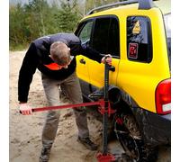 HOMCOM 3 Tonne Farm Jack, 48" High Lift Jack for 4x4 Tractors Trucks Agricultural Lifting, Red