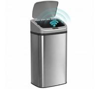 HOMCOM 48L Sensor Bin, Stainless Steel Automatic Kitchen Bin, Silver Tone