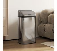 HOMCOM 48L Sensor Bin, Stainless Steel Kitchen Bin with Automatic Close in Silver HOMCOM Silver