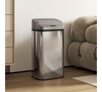 HOMCOM 48L Sensor Bin, Stainless Steel Kitchen Bin with Automatic Close in Silver HOMCOM Silver