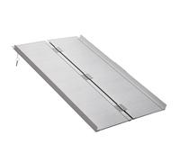 HOMCOM 4ft Folding Aluminum Wheelchair Ramp for Scooter Mobility Assist