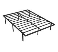 HOMCOM 4ft6 Double Bed Frame with Underbed Storage, Metal Platform Bed Frame with Steel Slat Support, No Box Spring Needed