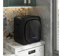 HOMCOM 4kg 800W Vented Tumble Dryer with Deodorize, Smart Mode, Black - Black - 48W x 40D x 56H cm - Vented Tumble Dryer