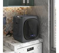 Homcom 4Kg 800W Vented Tumble Dryer With Deodorize, Smart Mode, Grey Grey One Size