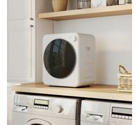 HOMCOM 4kg Front Load Laundry Dryer with 2 Power Modes, White