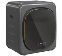 HOMCOM 4kg Vented Tumble Dryer with Deodorize, Smart Mode, 800W Compact Tumble Dryer with Stainless Steel Tub, Front Load, for Flat, Home, RVs, Grey Grey