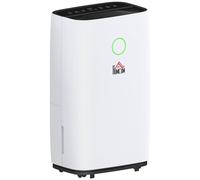 HOMCOM Portable Quiet Dehumidifier for Home Electric Air DeHumidifier - White - 16L/Day