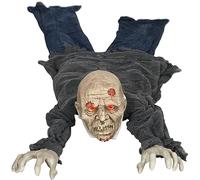 HOMCOM 5.2ft Halloween Outdoor Decoration Crawling Zombie, Sound Activated