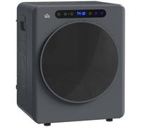 HOMCOM Vented Tumble Dryer 5kg Wet Laundry/3kg Dry Capacity 1000W Grey