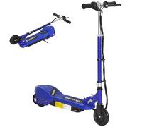 HOMCOM 5.5 Inch Kids Electric Scooter for Kids with Hand Brake, 120W Foldable and Adjustable E-Scooter, Up to 12km/h, 10km Range, for Ages 7-14, Blue
