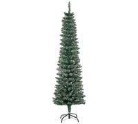 HOMCOM 5.5FT Artificial Snow Dipped Christmas Tree Home Indoor Decoration Green