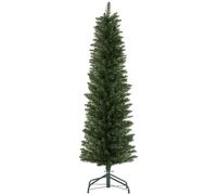 HOMCOM 5 Foot Artificial Pencil Christmas Tree With Branches, Green, Green