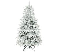 HOMCOM 5 ft Artificial Christmas Tree with 717 Branches, Hinged Xmas Tree, Green