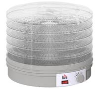 HOMCOM 5 Tier Food Dehydrator, 245W Food Dryer Machine with Adjustable Temperature Control for Drying Fruit, Meat, Vegetable, Jerky and Pet Treat, Grey
