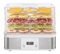 HOMCOM 5 Tier Food Dehydrator, 245W for Drying Fruit, Meat, Vegetable, White