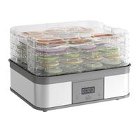 HOMCOM 5 Tier Food Dehydrator, 245W For Drying Fruit, Meat, Vegetable, Grey, Grey