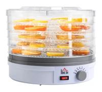 HOMCOM 5 Tier Food Dehydrator for Drying Fruit Meat Vegetable Jerky Pet Treat