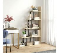 HomCom 5-Tier Ladder Shelf – Display Plant Stand for Home & Office – 102 x 30 x 160 cm – Oak