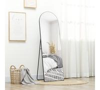 HOMCOM 50 x 150cm Arched Full Length Mirror Frameless for Living Room Bedroom in Black | Size: 50 x 150 cm HOMCOM Black 50 x 150 cm