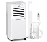 HOMCOM 5000 BTU Portable Air Conditioner, 4-in-1 Air Conditioning Unit with Dehumidifier, Cooling, Fan, Sleep Mode, Remote Control, 2-Speed, 24H Timer, Window Venting Kit, 12m²