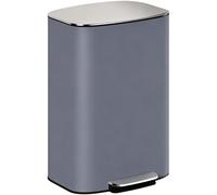 HOMCOM 50L Kitchen Bin with Soft-Close Lid and Stay-Open Function, Stainless Steel Pedal Bin with Removable Inner Bucket, Carry Handle for Kitchen, Office, Home, Grey
