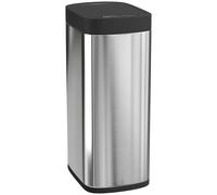 HOMCOM 50L Sensor Bin, Automatic Kitchen Bin, Manual Override, Battery Operated, Inner-Bucket-Free, for Kitchen, Bedroom