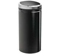 HOMCOM 50L Luxury Automatic Sensor Dustbin, Stainless Steel with Bucket - Black, Black