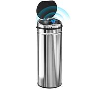 Homcom 50L Sensor Bin, Stainless Steel Kitchen Bin With Automatic Close