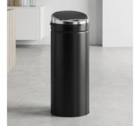 HOMCOM 50L Sensor Bin, Stainless Steel Kitchen Bin with, Soft Close, Black