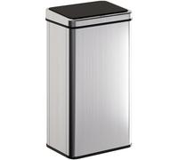 HOMCOM Kitchen Bin with Fast Motion Sensor, 50L Stainless Steel Sensor Bin, Silver