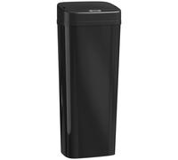 HOMCOM 50L Stainless Steel Sensor Bin - Black