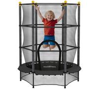 HOMCOM 4.6FT Kids Trampoline with Safety Enclosure for Ages 3-10 Years