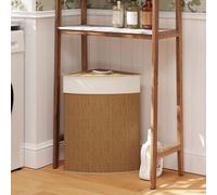 HOMCOM 55L Laundry Hamper With Removable Washable Liner Bag - Brown | TJ Hughes