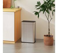 HOMCOM 55L Sensor Bin, Automatic Smart Bin with Soft-Close Lid, Silver Tone HOMCOM Silver