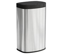 HOMCOM 55L Sensor Bin, Automatic Touchless Kitchen Bin, Silver Tone