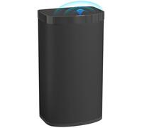 HOMCOM 55L Sensor Bin with Soft-Close Lid, Automatic Touchless Motion Sensor Kitchen Bin with Fingerprint Resistant Stainless Steel for Hygienic Gyms, Home Office Use, Black