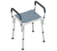 HOMCOM 57-69cm Aluminium Frame Bath Seat - Light Blue