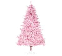 HOMCOM 5FT Artificial Christmas Tree Holiday Xmas Holiday Tree Decoration with Automatic Open for Home Party, Pink