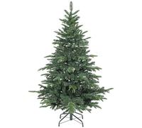 HOMCOM 5ft Christmas Tree, Hinged Xmas Tree with Realistic Branches