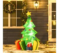 Homcom 5Ft Inflatable Christmas Tree Xmas Airblown Holiday Decoration Outdoor
