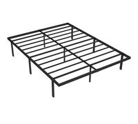 HOMCOM 5ft King Bed Frame with Underbed Storage, Metal Platform Bed Frame with Steel Slat Support, No Box Spring Needed
