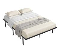Homcom 5Ft King Bed Frame With Underbed Storage, No Box Spring Needed