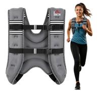 HOMCOM 5KG/8KG/10KG Weighted Vest for Men Women Running | Adjustable Straps, Convenient Pocket, Reflective Strips, Cardio Exercise, Strength Training, Workout