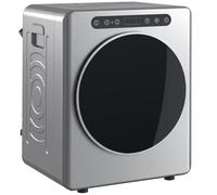 HOMCOM 5kg Compact 40-60℃ Tumble Dryer - Silver Tone