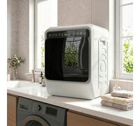 HOMCOM 5kg Vented Tumble Dryer, 1000W Compact Front Tumble Dryer, White
