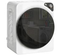 HOMCOM 5kg Vented Tumble Dryer, 1000W Compact Tumble Dryer with 5 Drying Modes, Stainless Steel Tub, Freestanding Stackable Clothes Drying Machine, W